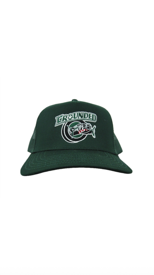 Grounded Aeros Trucker Hat (Dark Green)
